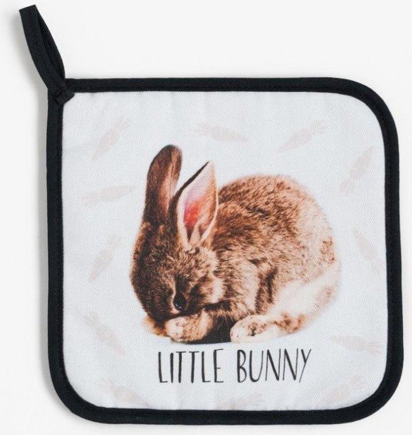 Прихватка «Little bunny» 19х19 см, саржа, 100% х/л, ватин 250 г/м2