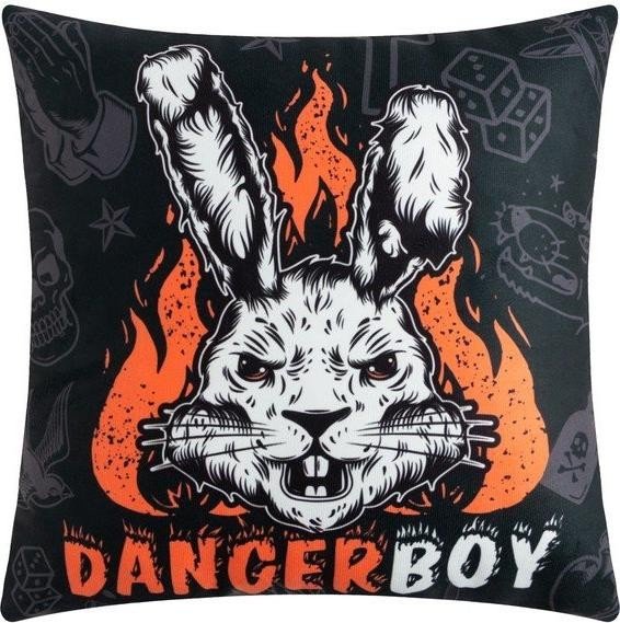 Подушка декоративная "Danger Boy", 40*40 см, 100% п/э, велюр